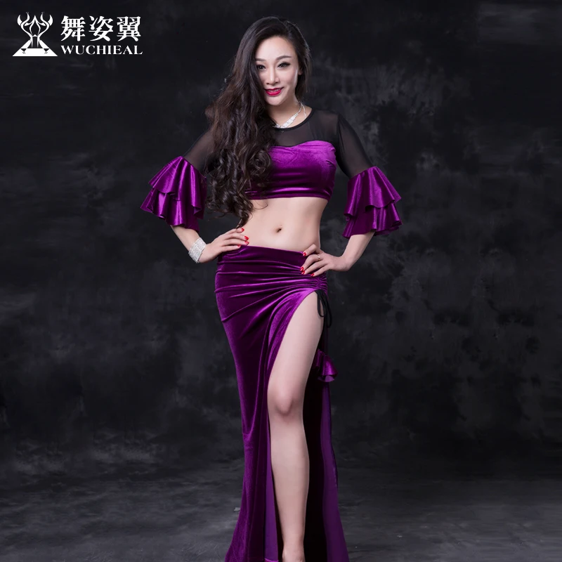

Wing Dance Belly Dance Leotard 2018 new India Dance Costume Dress Suit practice quartz 2682