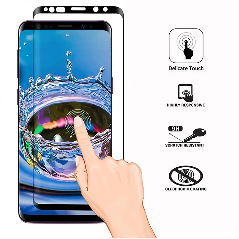 3D-Full-Curved-protective-glass-for-samsung-s8-tempered-glass-s9-plus-On-sumsung-galax-S