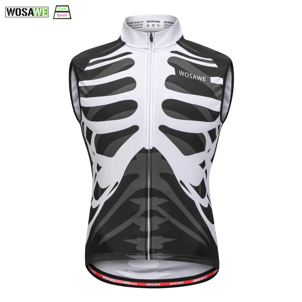 

WOSAWE New Promotion Sleeveless Cycling Jerseys Quick Dry Men's Cycling Clothing Race Cut Windproof Road Cycling Roupa Ciclismo