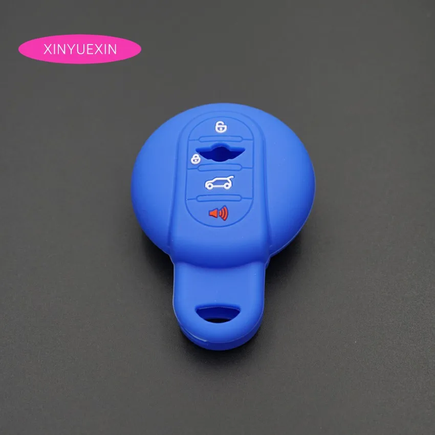 Xinyuexin силиконовый чехол для ключей от машины Fob BMW Mini Cooper F54 F55 F56 F60 умный автомобиля