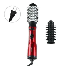 2 в 1 фен для волос, выпрямитель, завивка, воздуходувка, 110 В, вилка США, щетка, ролик, керамический стайлер, гребень, инструмент для красоты