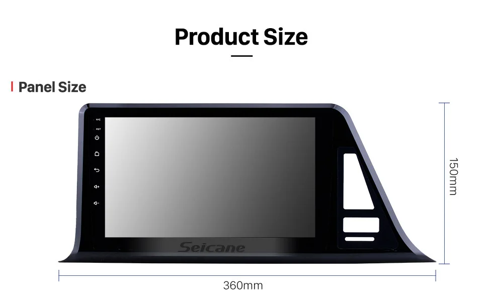 Cheap Seicane 2Din Android 8.1 9" GPS Navigation Car Radio WIFI Audio Multimedia Player Head Unit For 2016 2017 2018 Toyota C-HR LHD 18