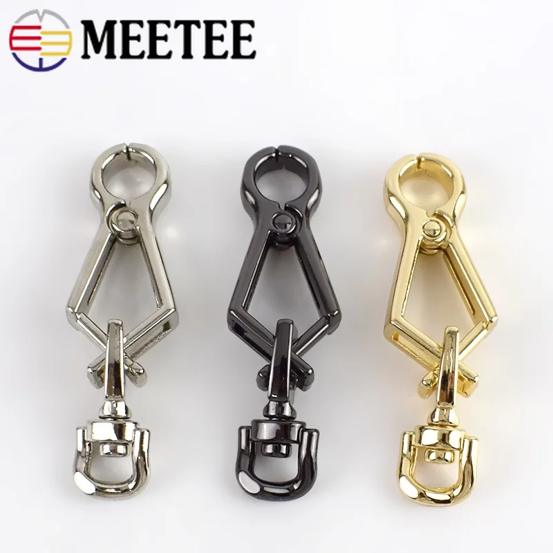 

5Pcs Bag Buckles Metal Keychain Dog Collar Strap Snap Hooks Handbag Strap Swivel Trigger Clip Lobster Clasp DIY Bag Accessories