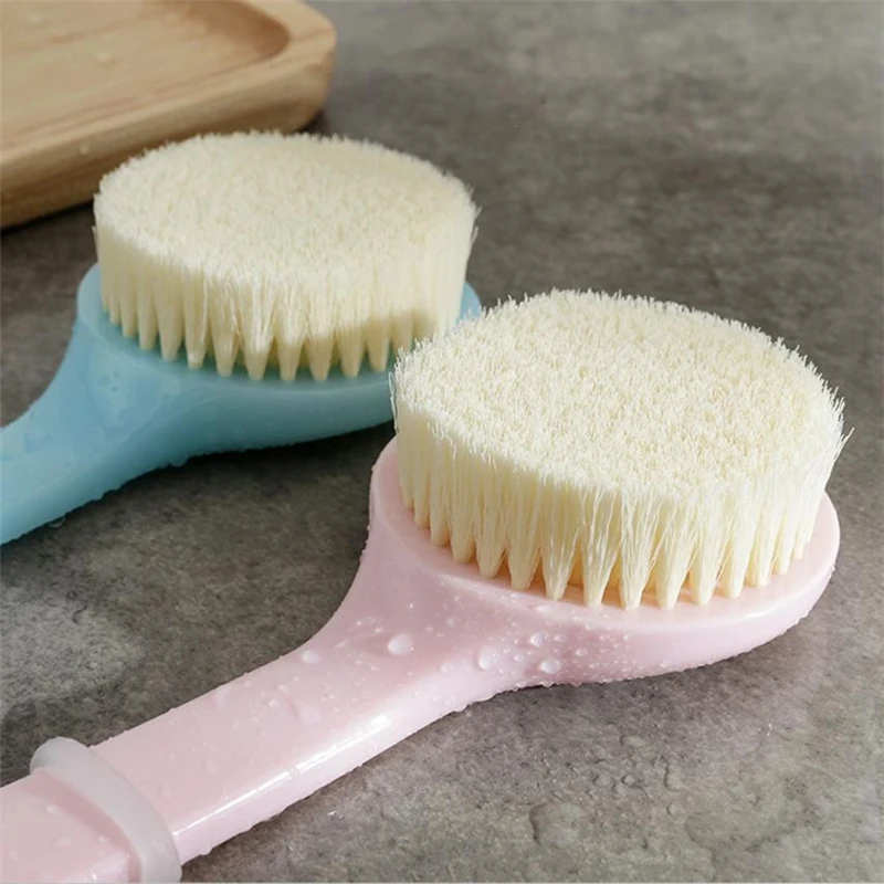 2018 New Practical Long Handle Ultra Soft Bath Shower Brush Skin Massage Back Rubbing Brush hot sale C0328#30                   13