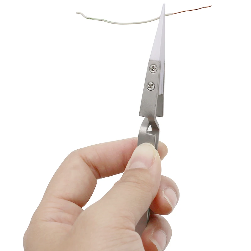 Tweezer tool precision tweezers 1pc stainless steel for eyelash-false clip makeup nail art