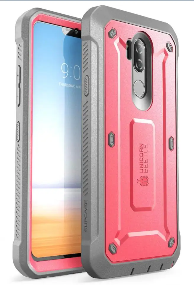 Для LG G7 чехол thinq крышка 6,1 дюймов SUP чехол UB Pro полный корпус прочная кобура клип Защитный чехол со встроенной защитной пленкой - Цвет: Pink
