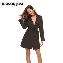 Buy New OL long suit blazer women femme ladies blazer Women coat jacket plus size blaze for women cool slim casual outwear Mujer Free Shipping