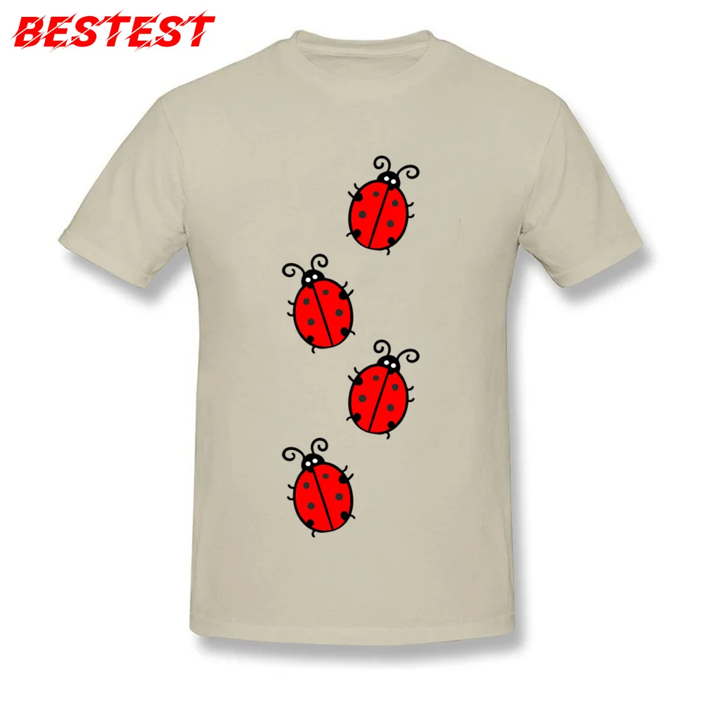 ladybug 862107_960_720 Pure Cotton Men Short Sleeve Tops Shirts Printed On Summer/Autumn Tshirts Oversized Crewneck Tops T Shirt ladybug 862107_960_720 beige