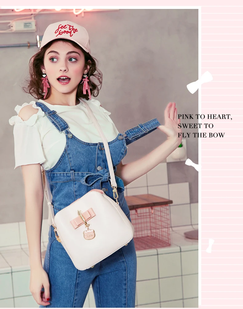 Just star women leather shoulder bag 2