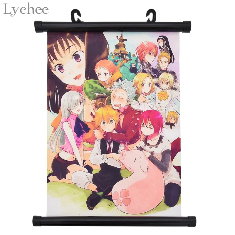 

Lychee Nanatsu no Taizai Wall Hanging Poster Scroll Painting Wall Picture Home Decoration