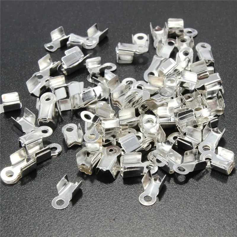 Buy New Arrival 100Pcs Folding Crimps Connector Ends