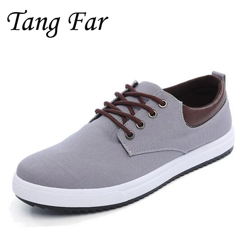 

Men Casual Canvas Shoes Big Size 45 Breathable Denim Flats Low Top Handmade Loafers Slip On Zapatos Drop Ship