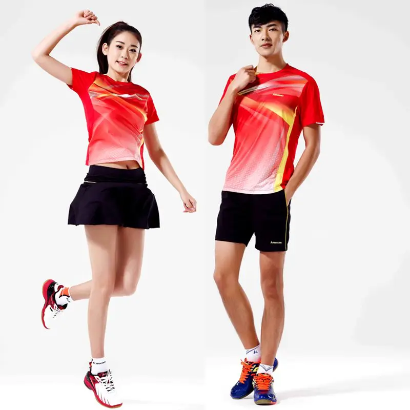Kawasaki 2016 Genuine High Quality Breathable Badminton T shirt Quick