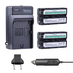 Tectra 2 шт. NP-F550 NP F550 NP f570 Камера батарея + цифровой Зарядное устройство машины разъем для Sony ccd-sc55 ccd-trv81 dcr-trv210 mvc-fd81