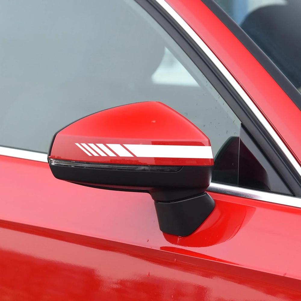 5 шт., D-936, автомобильная гоночная боковая дверь, Длинные полосатые наклейки, автомобильная виниловая наклейка, черная/белая/красная Автомобильная наклейка, рисунок, наклейка на уровне талии