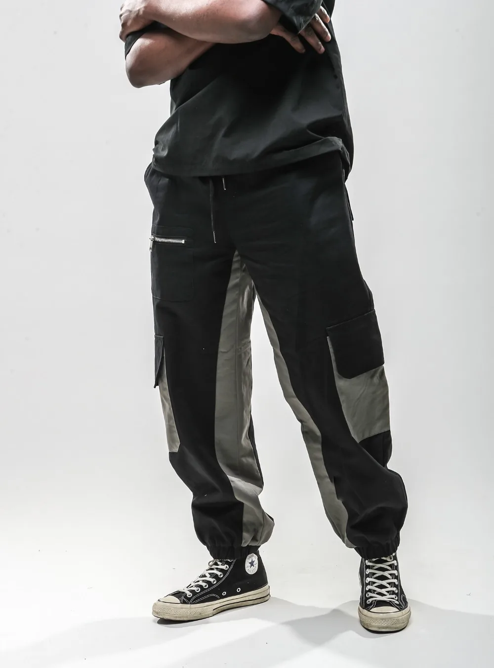 VFIVEUNFOUR 2019 New Arrivals Color Block Patchwork Hip Hop Pockets Pants Streetwear Mens Joggers Trousers Casual Harajuku Pants
