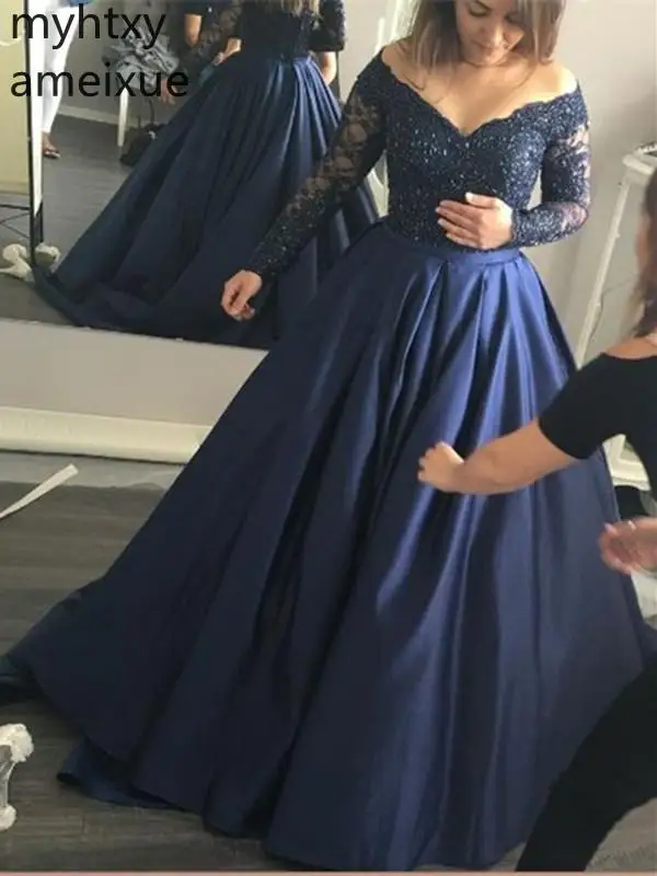 sapphire blue formal dress