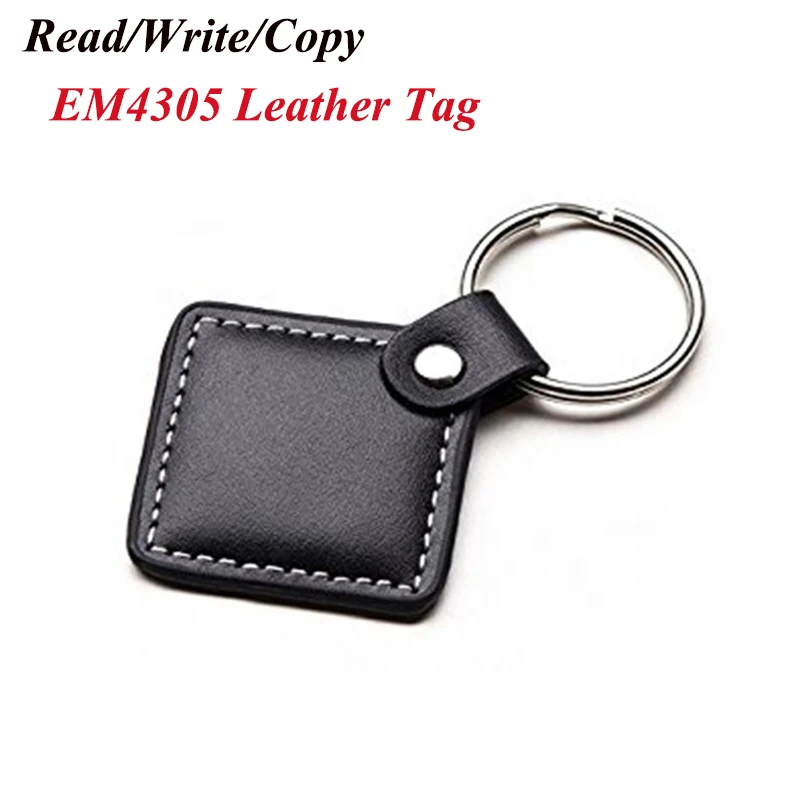 500 шт./лот близость 125 кГц RFID тег кожаный брелок T5577 EM4305 RFID токен брелки для RFID копировальный считыватель