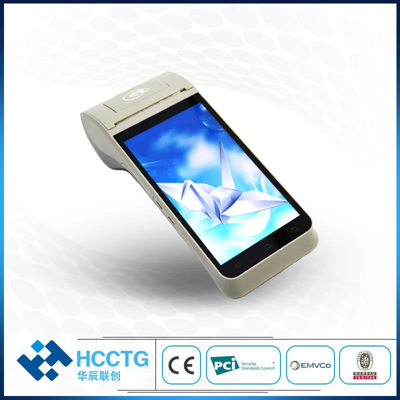 Support 1D 2D Scanning Handheld NFC Android POS With Printer HCC-Z91