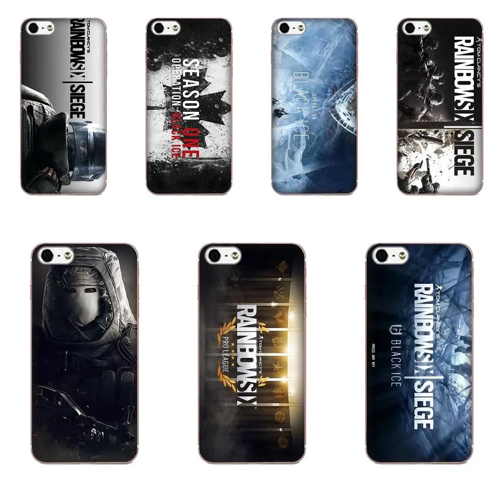 

Rainbow Six Siege Operation Black Ice For Xiaomi Mi3 Mi4 Mi4C Mi4i Mi5 Mi 5S 5X 6 6X A1 Max Mix 2 Note 3 4 Soft TPU Cover Cases