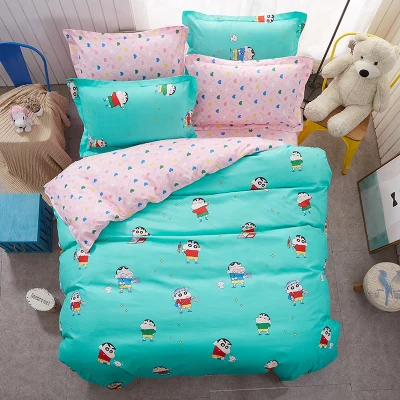 

Sookie Pretty Pink 3pcs Bedding Sets for Girls Ice Cream Printed 4pcs Duvet Cover Set Pillowcases Flat Sheet King Bed Linen