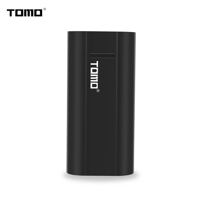 TOMO 18650 зарядное устройство Powerbank чехол P2 литиевая батарея Смарт зарядное устройство Коробка для хранения светодиодный индикатор двойной USB выход порты 2A - Цвет: Black has no battery