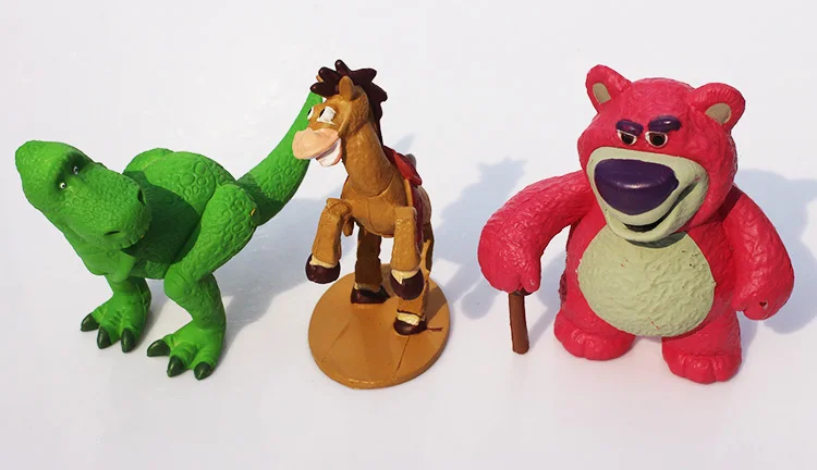9 sztuk/partia toy story Buzz lightyear Woody Jessie Lotso niedźwiedź Rex dinozaur little green men rysunek zabawki -