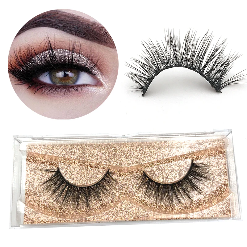 3d silk eyelashes crisscross handmade false eyelashes full strip 3D
