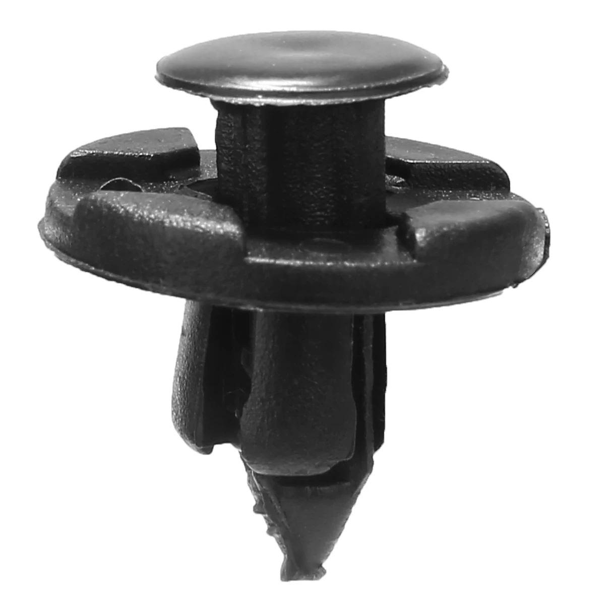 

100pcs 10mm Black Plastic Push Type Rivet Retainer Bumper Push Clips Fastener Bumper Pin Clips for Universal Car Trims Panels