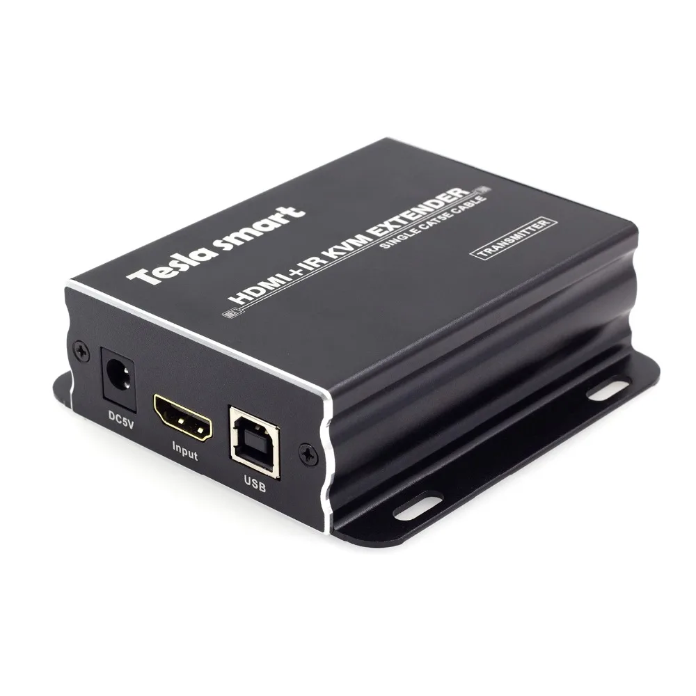 Тесла умный HDMI Extender 120 m KVM по TCP/IP Ethernet через один Cat5e/6 кабель 1080 P с ИК-до 120 м