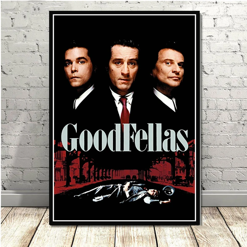 Goodfellas классические гангстеры Крестный отец AL PACINO принты по мотивам фильмов и постеров искусство холст картины настенные картины гостиная домашний декор - Цвет: Светло-желтый