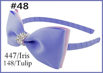 

free shipping 50pcs Boutique Good Woven Headband 5" Bowknot Hair Bow Clip