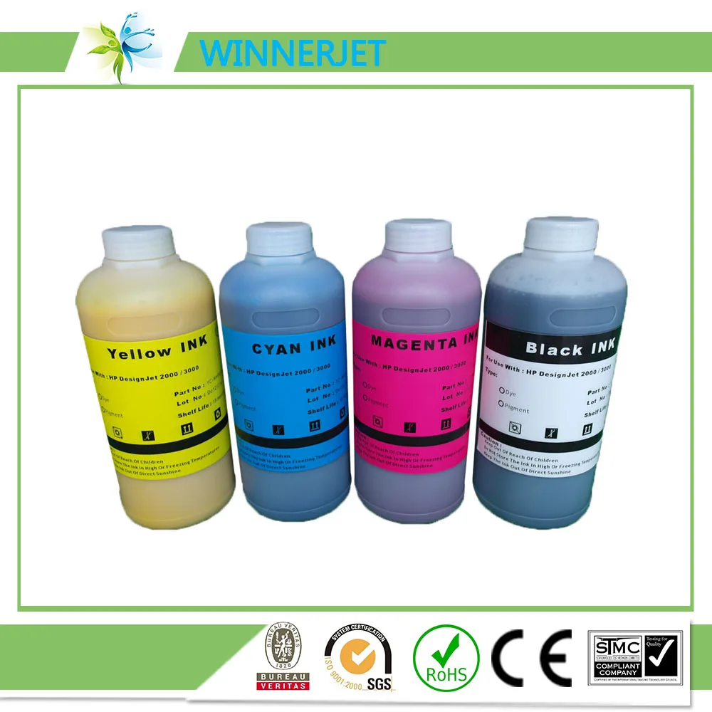 

500ml water based pigment ink compatible for hp designjet 2000/3000 printers