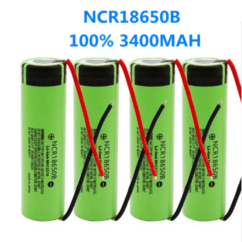 

4-20 PCS 100% New Original NCR18650B 3.7 V 3400 MAH 18650 Rechargeable Lithium Battery for Panasonic Lantern batteries+ fios DIY