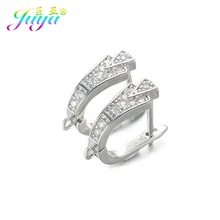 Juya Women's Earrings Material Supplies Leverback Basic Earring Hooks For Dangle Tassels Crystals Agate Earrings Making