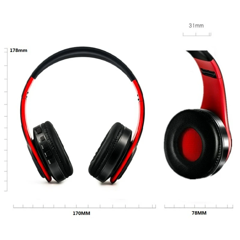 Bluetooth наушники TOPROAD портативные с поддержкой FM радио TF карты AUX|bluetooth headphone|bluetooth