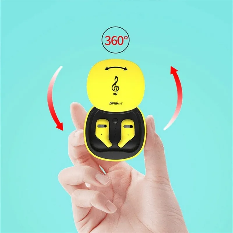 

YEINDBOO Mini - A8 Bluetooth Headphones Waterproof Bluetooth 5.0 Wireless Stereo Earbus Sport Headset With Mic For Phone