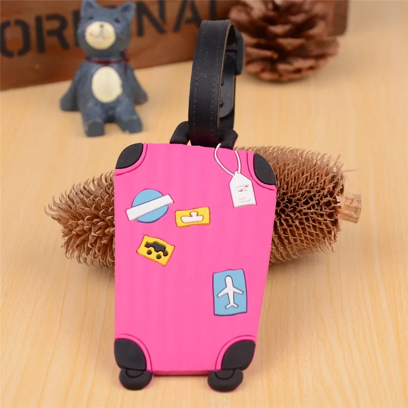 Zero 1pc New Suitcase Luggage Tags ID Address Holder Silicone
