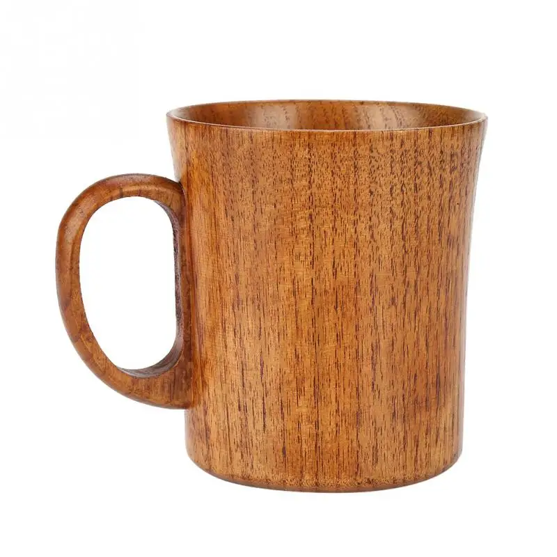 Natural Wooden Coffee Mug Wood Tea Cup Classic Wood Cups and Mugs