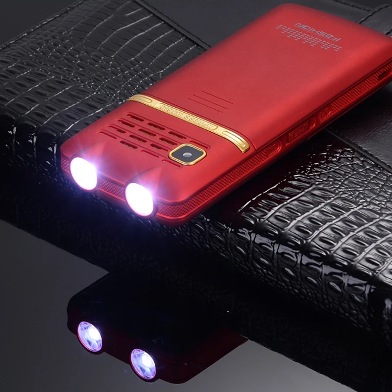 Разблокированный флип ключ двойной фонарик с одной кнопкой FM Bluetooth SOS скоростной