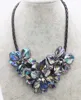 WOW! FPPJ collier avec perles d'eau douce, fleur noire, coquille, fleur baroque, fait à la main, vente en gros ► Photo 3/5