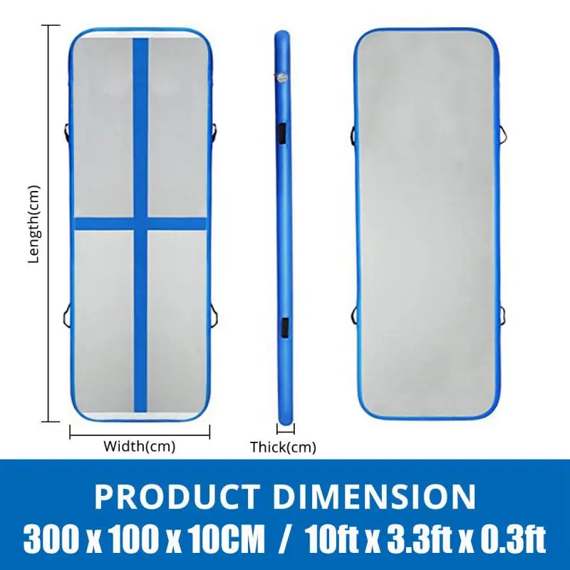 التمارين الرياضية قابلة للنفخ AirTrack تراجع الهواء المسار الطابق الترامبولين مضخة هواء كهربائية للاستخدام المنزلي/تدريب/التشجيع/شاطئ