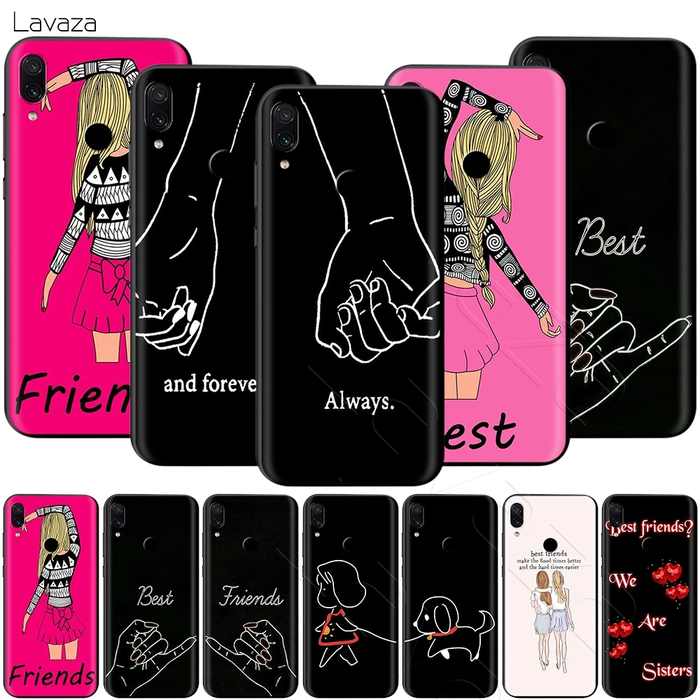 

Lavaza Best Friend Girlfriend Boyfriend Case for Xiaomi Redmi Note 4A 4X 5 5A 6 6A 7 S2 Pro Go Prime Plus