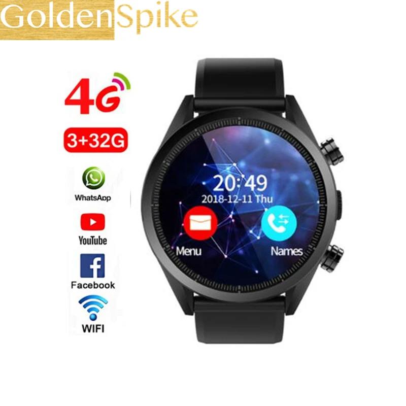 

New Smart watch Kospet hope 4G WIFI GPS 3GB+32GB 8 million camera IP67 waterproof Support Google APP store pedometer smart watch