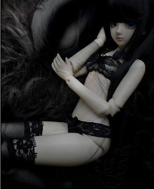 D01-P065 игрушка ручной работы 1/3 1/4 кукла аксессуары BJD/SD кукла одежда черное кружевное нижнее белье набор без носков