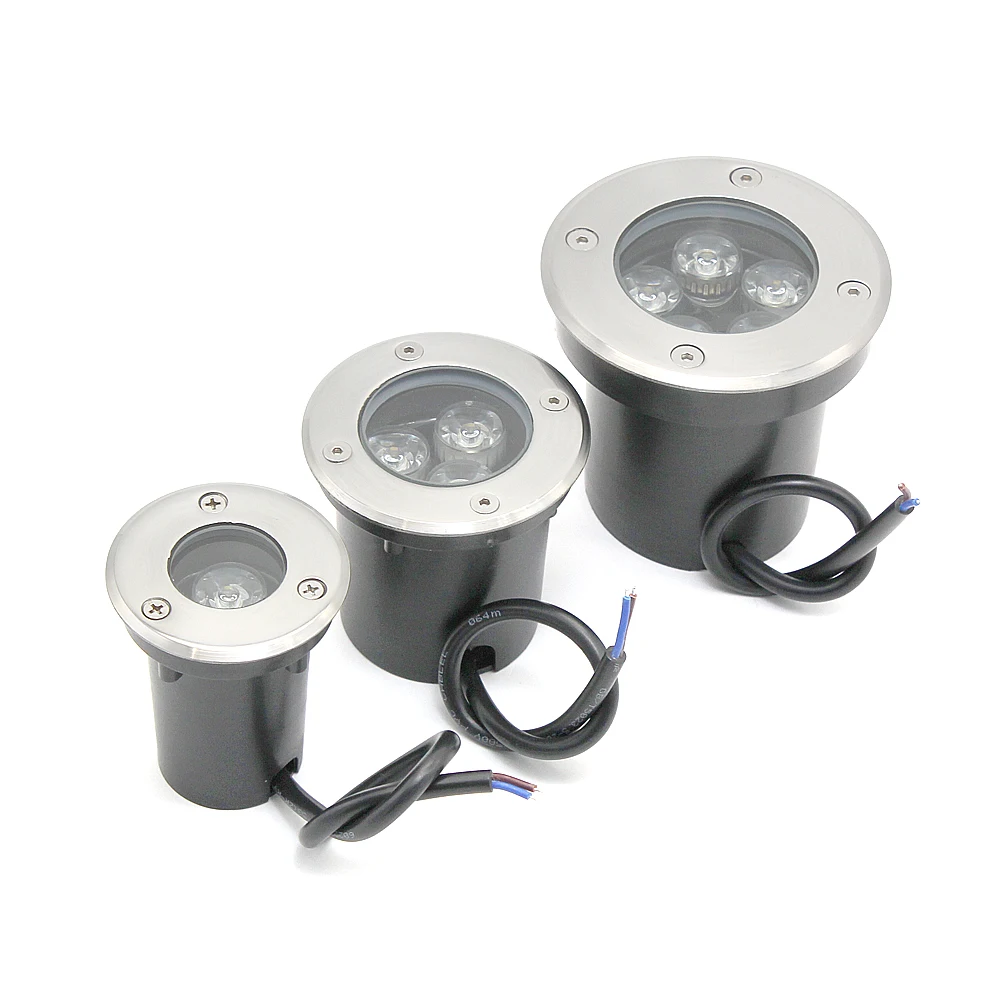 

1pcs 1W 3W 5W LED Underground Light IP65 Waterproof 85-265V Outdoor Buried Lamp Bulb for Ground Garden Path Floor Yard Landscape