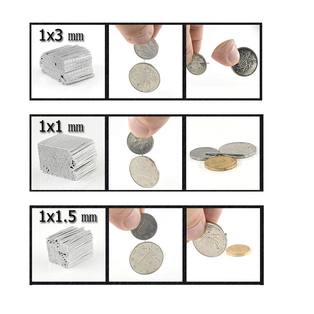 Осевой мини маленькие круглые микро магниты(1 шт.) 0,5(1 шт.);-1 шт. 1x1,5 1x2 1x3 1,5x0,5 1,5x1 1,5x1,5 1,5x2 2x0,5 2x1 2x1,5 2x2 Dia.1mm 1,5 мм 2 мм