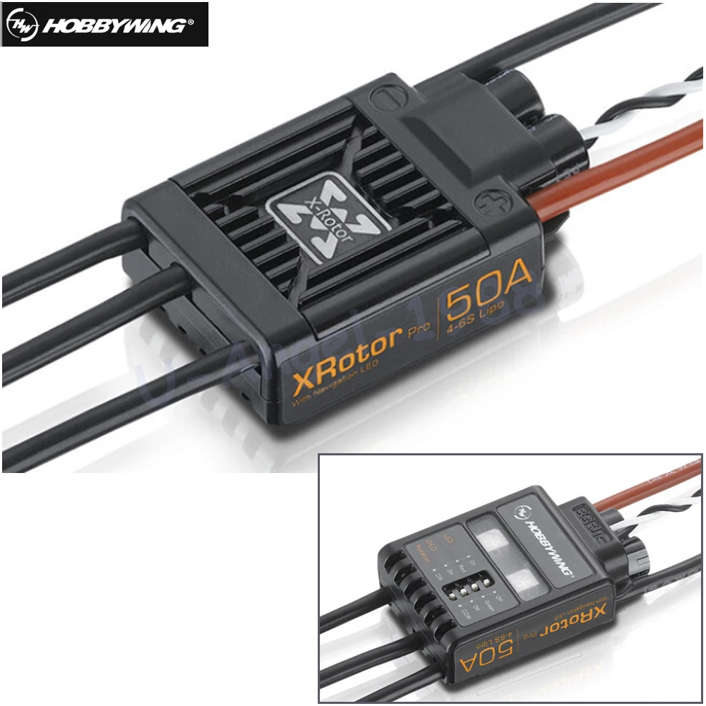 2 шт. Hobbywing XRotor Pro 50A 6S ESC бесщеточный контроллер скорости двигателя для