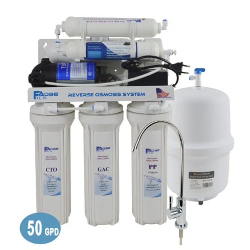 アルカリフィルター付き逆浸透飲料水ろ過システム Ph値8 00 9 5の6段シンクろ過装置 50g Water Filtration System Reverse Osmosiswater Filtration Aliexpress