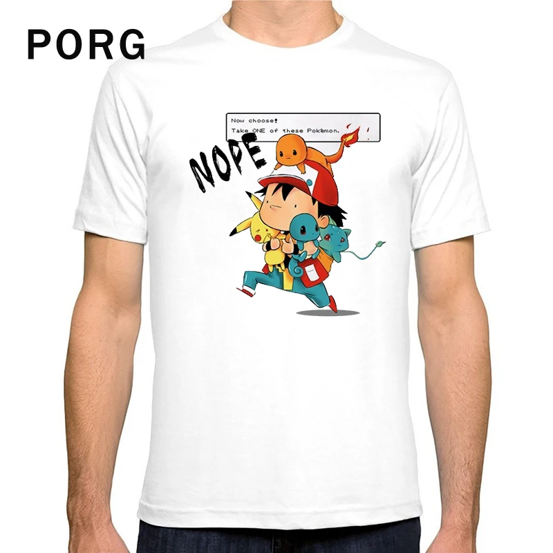

Wsryxxsc Pokemon Print Tshirt Harajuku Tops&Tees for Men Casual Cotton Fashion T Shirt Short Sleeve Men's Clothing 2019 Summer